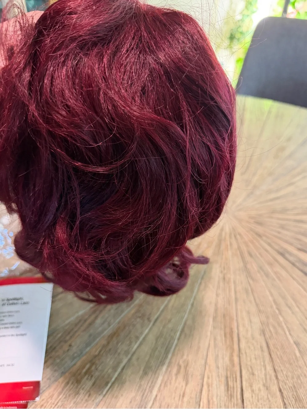 NWT Mane Concept Red Carpet Cotton Lace Front Wig Red Burgundy Curly Futura